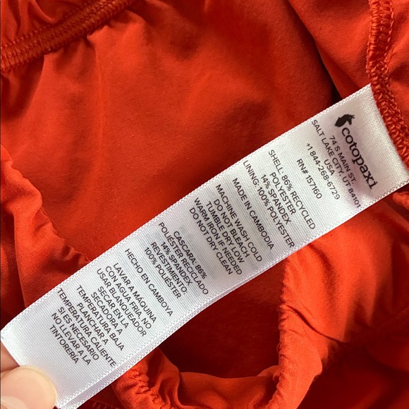 Cotopaxi Tierra Adventure Shorts Womens Large Athletic Lightweight Athletic Red - Picture 8 of 10